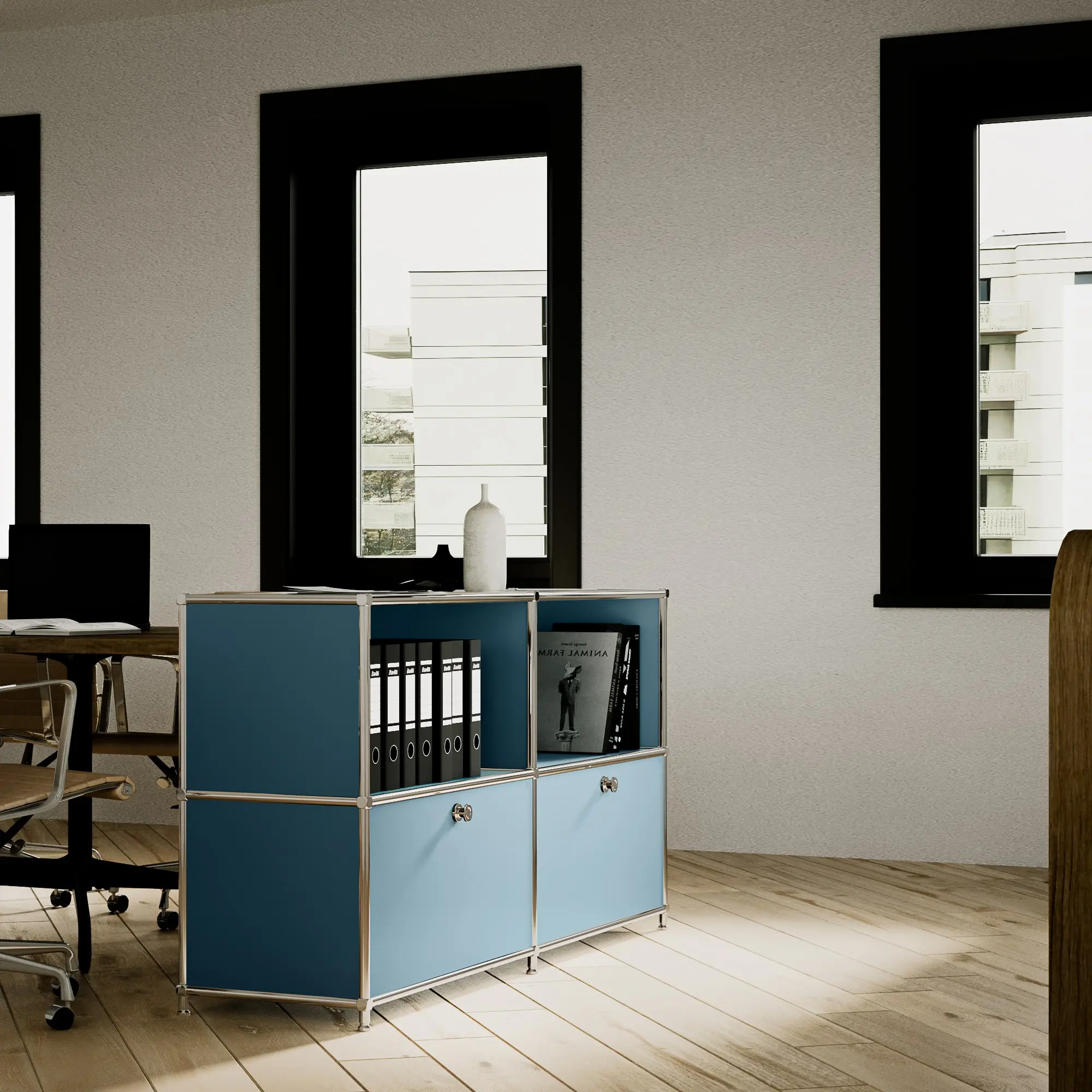 Sideboard in Petrol mit 2 Klappen - Image 3