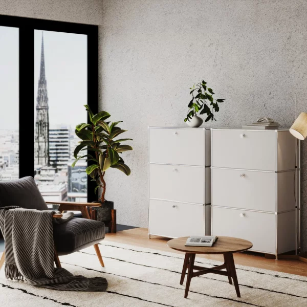 Kommode in Weiss mit 3 Schubladen - Image 5