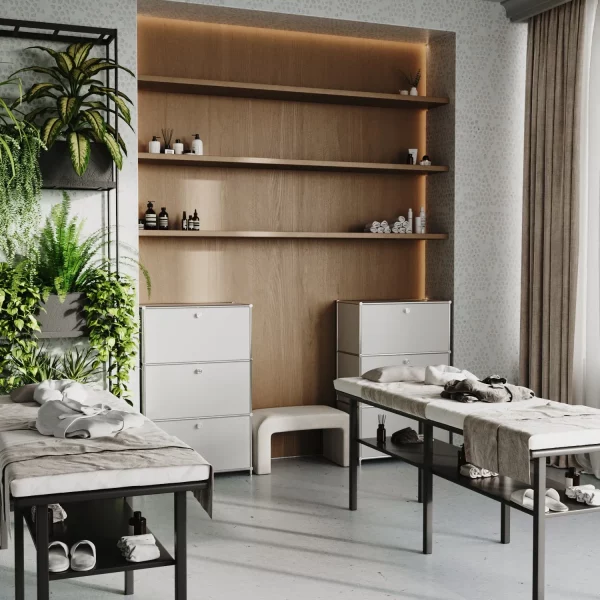 Kommode in Weiss mit 3 Schubladen - Image 4