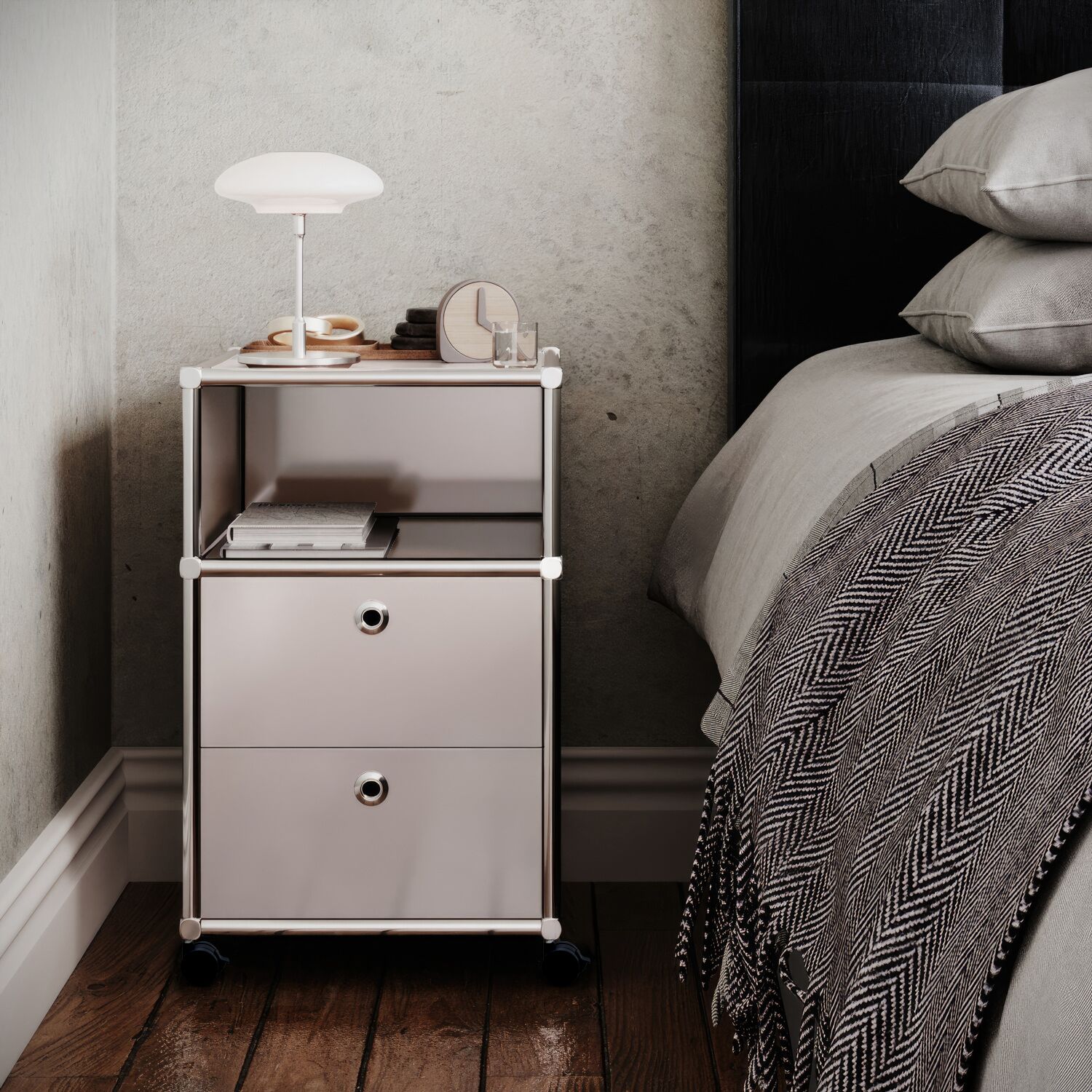 Rollcontainer mit 2 Schubladen und Ablagefach - Image 2