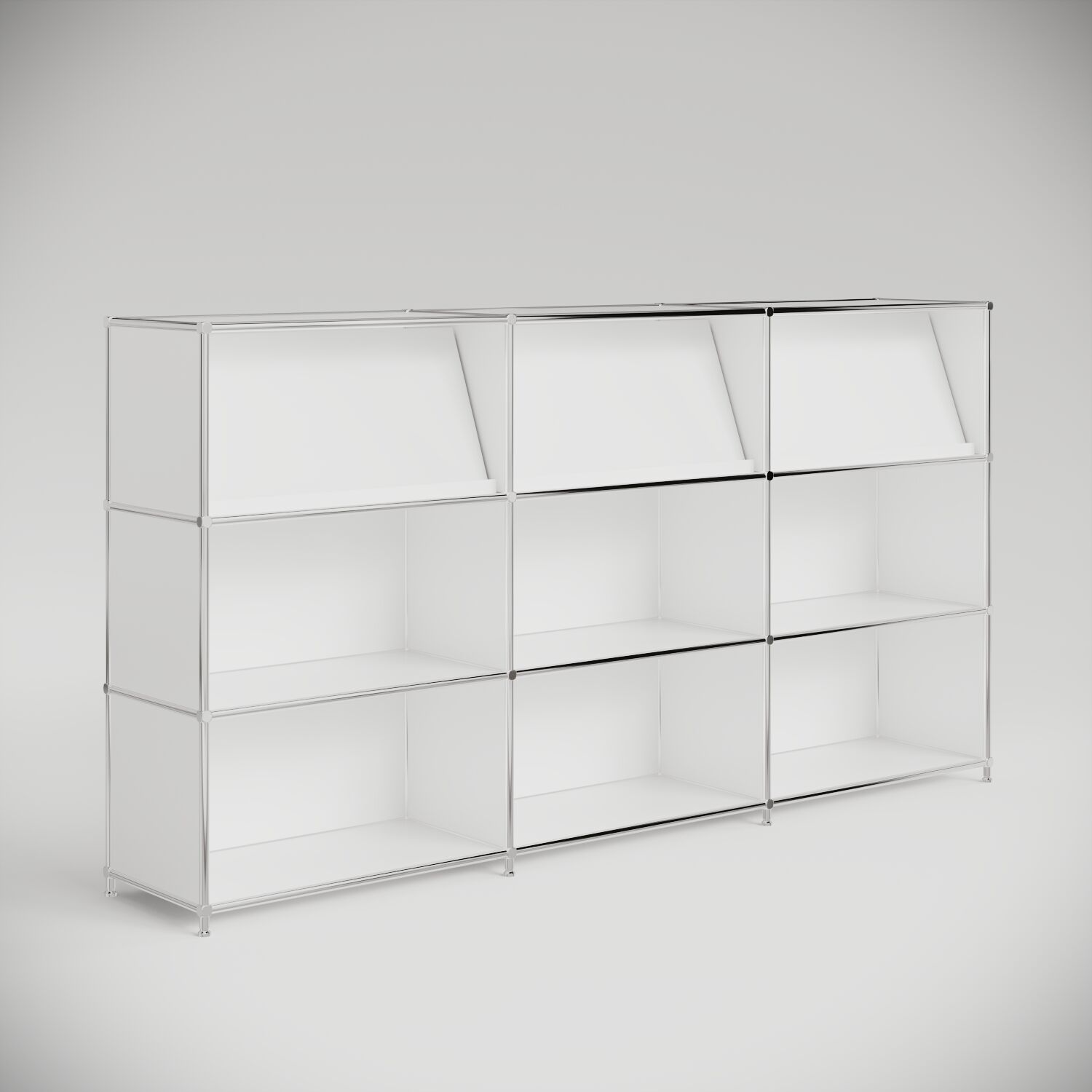 Empfangstheke in Weiss mit 3 Broschürenhaltern - Image 3