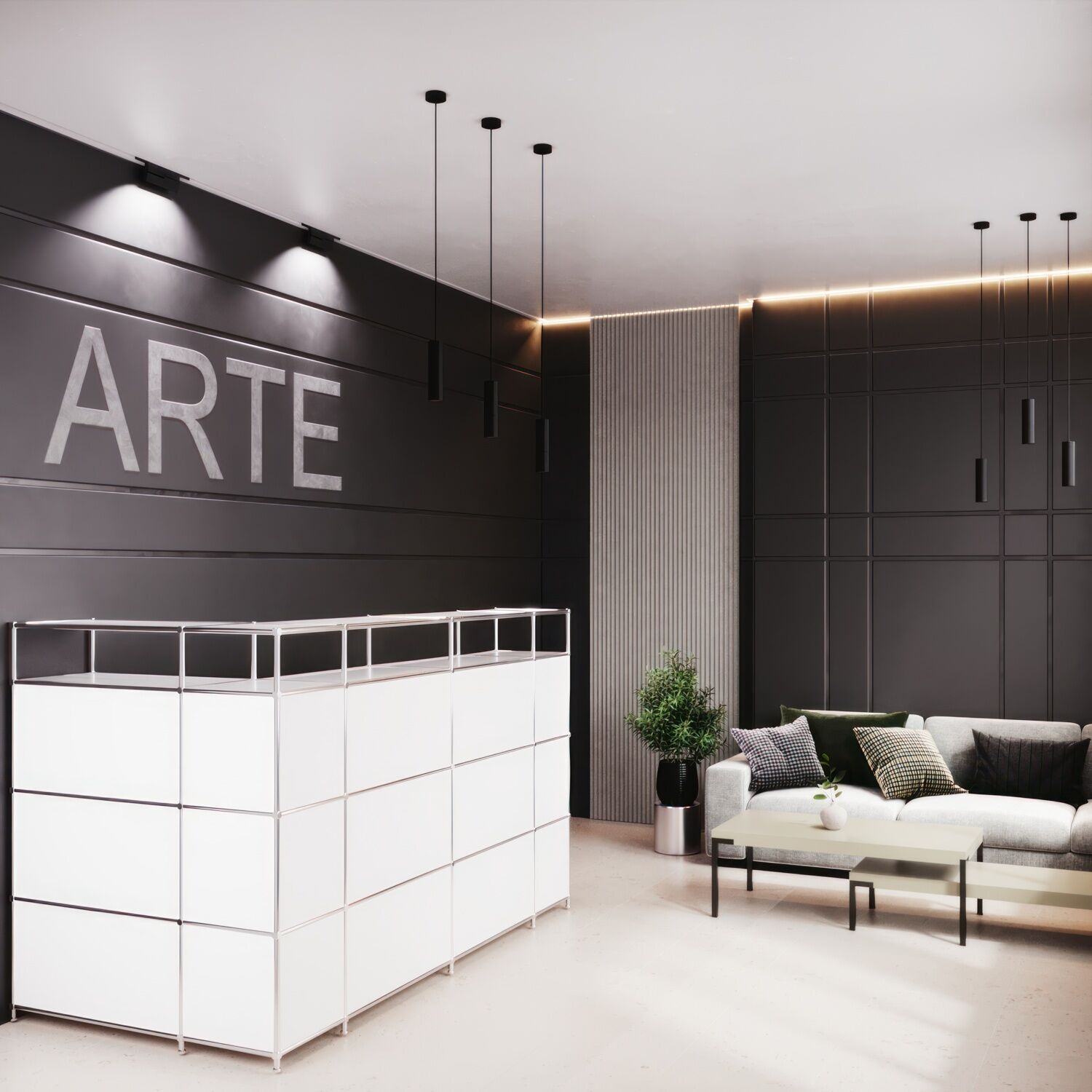 Grosszügige Empfangstheke in L-Form - Image 2