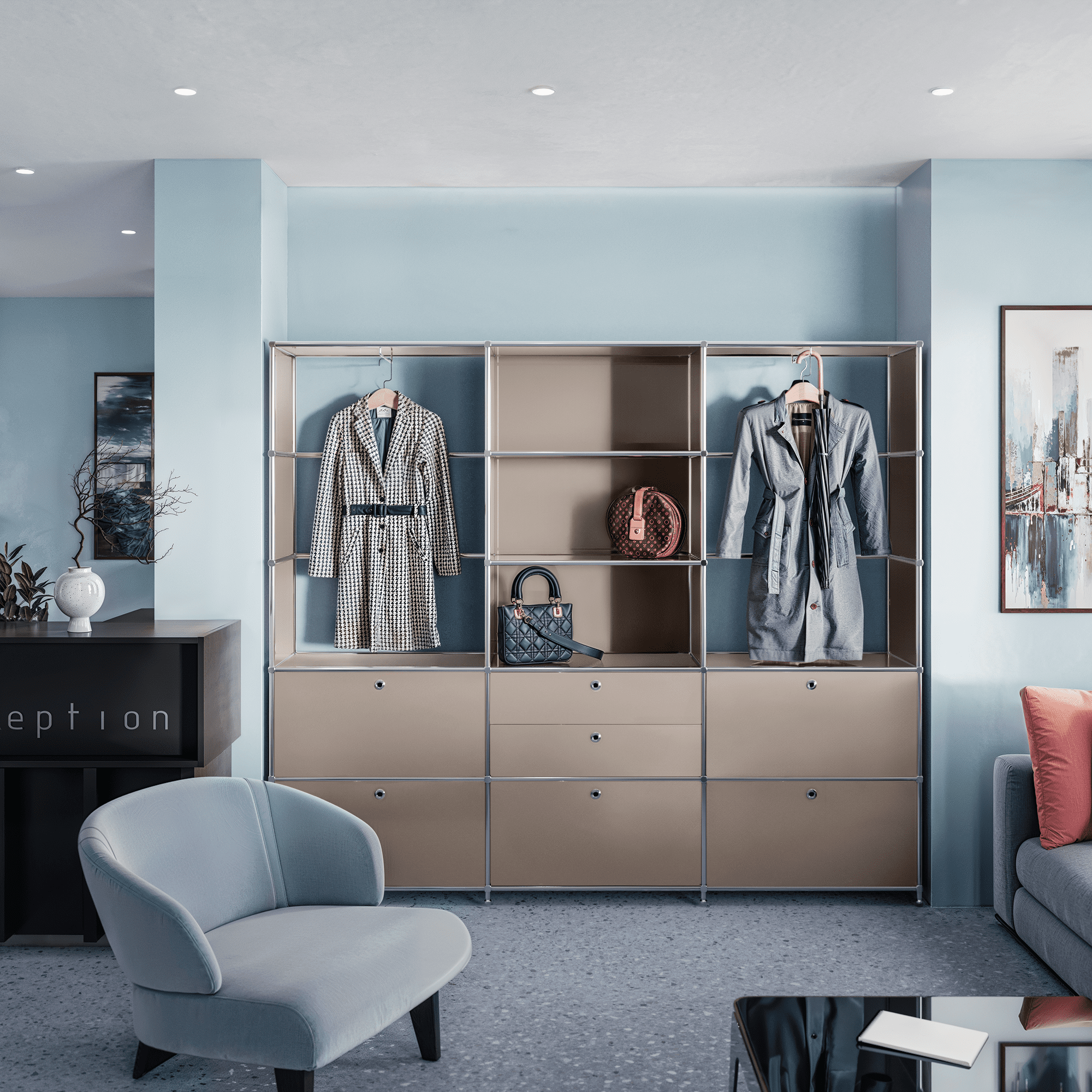 Garderobe in elegantem Taupe - Image 4